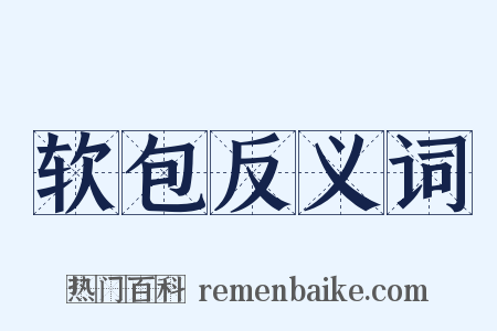 软包反义词是什么意思的图片